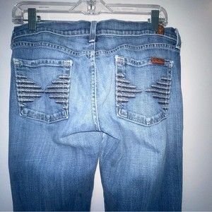 7 for all mankind jeans embroidered pockets size 29